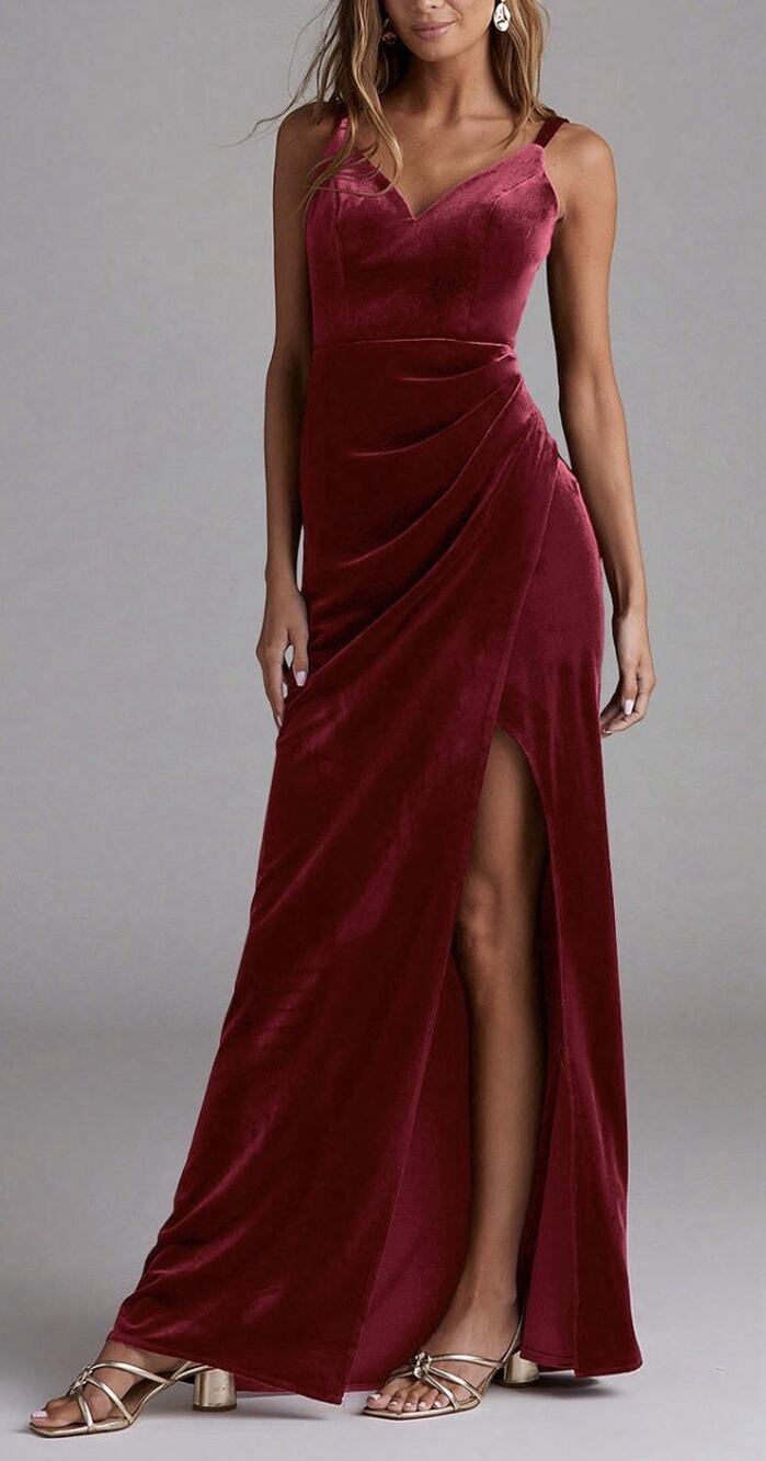 TSD Dress Wishful Thinking Dress Babydoll Maxi Red Size Small A009247
